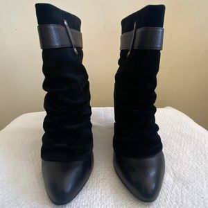 MISS SIXTY BLACK SUEDE BOOTIE